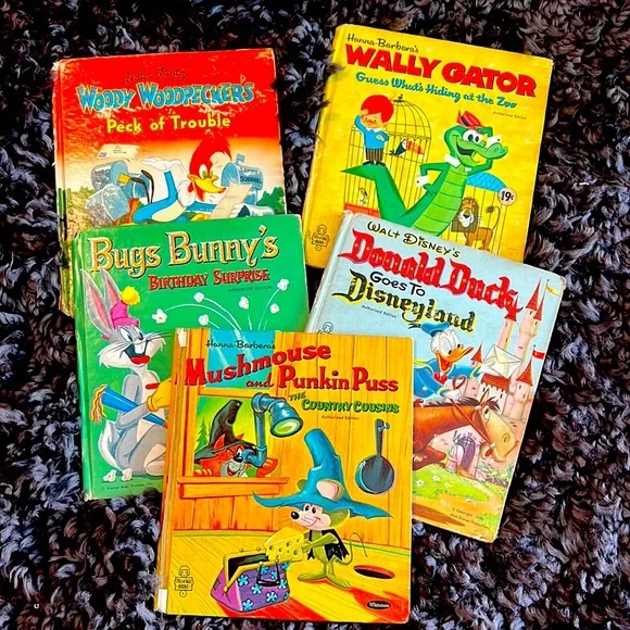 Walt disney, hanna barberas vintage books - Picture 1 of 9